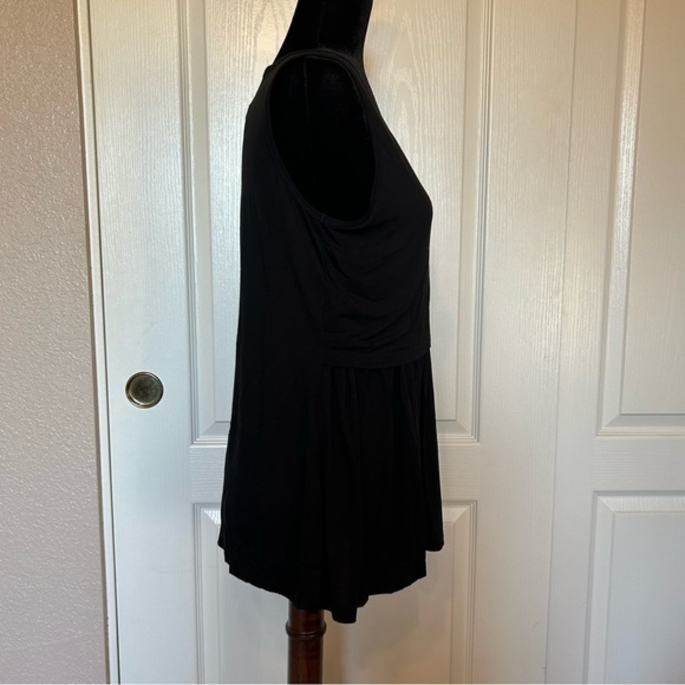 NWT Bearsland Black Maternity Nursing Tank Top Blouse Size Medium - Picture 3 of 6